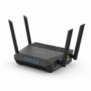 faca um Roteador Wi‑Fi 6 AX3000 OFDMA/MU‑MIMO realista em fundo branco