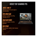 ASUS TUF F15 - Banner Especificações